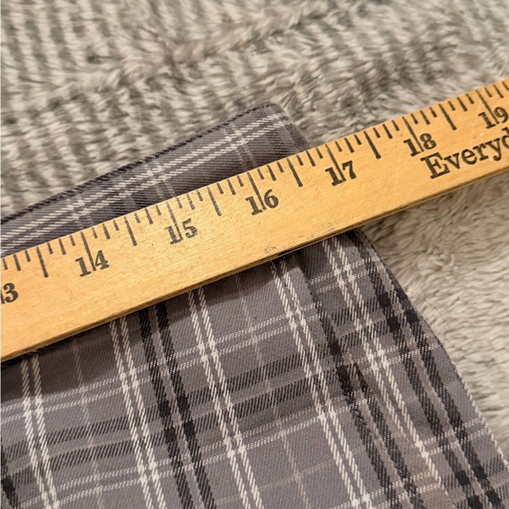 Elwood Pants Mens 33 x 32 Gray Plaid Slim Straight Golf Chino Preppy Academia - Picture 8 of 11